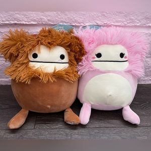 Squishmallows Benny & Brina 8” Duo Bigfoot New with Tags